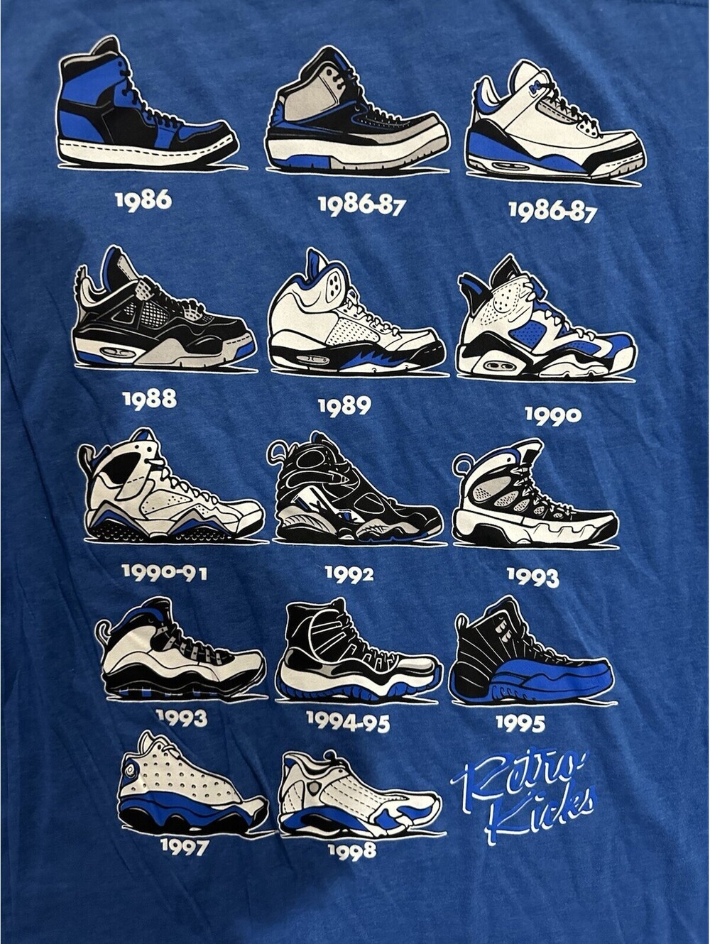 Retro Basketball Sneaker Evolution Graphic T 4XL Streetwear Shirt Sneakerhead